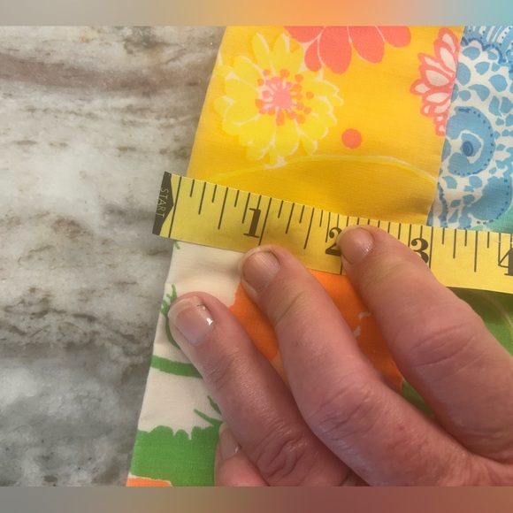 Lilly Pulitzer Floral Patchwork Skirt VINTAGE - Picture 12 of 15